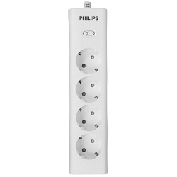 Сетевой фильтр  3.0м Philips CHP2145WB/51, белый, 4 розетк