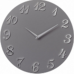 Часы настенные РУБИН "Классика", интерьерные из МДФ, d=35 см, серые (3539-003)