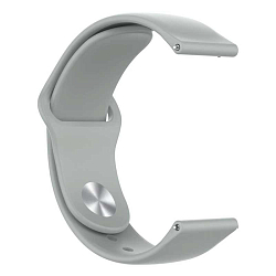 Силиконовый ремешок ZIBELINO для Xiaomi Amazfit Bip (серый)