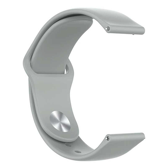 Силиконовый ремешок ZIBELINO для Xiaomi Amazfit Bip (серый)