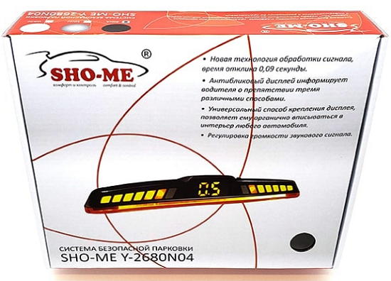 Парковочный радар SHO-ME Y-2680 N04 черный