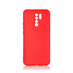 Силиконовый чехол DF для Xiaomi Redmi 9 DF xiOriginal-12 (red) с микрофиброй