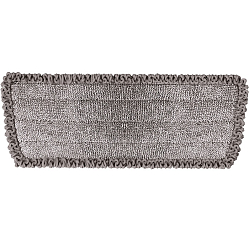 Насадки МОП для швабры липучка КОМПЛЕКТ 2шт, микрофибра, объемный ворс+кант, 41*14см, LAIMA, 609144