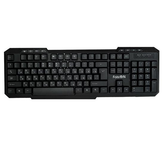 Клавиатура FAISON SHOOTER KB118-B черная, USB