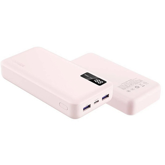 Внешний АКБ UGREEN PB312 (65589B) (20000mAh) розовый