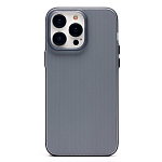 Задняя накладка PC089 для iPhone 14 Pro Max (matte transparent/black)