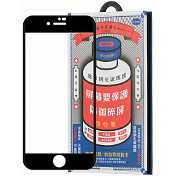 Противоударное стекло REMAX для iPhone 7/8, Sino Series, черное