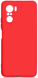 Силиконовый чехол DF для Xiaomi Poco F3/ Xiaomi Redmi K40 DF poOriginal-04 (red) с микрофиброй