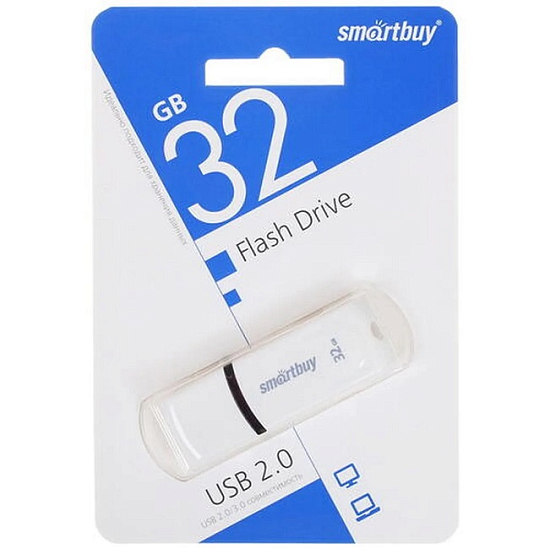 USB 32Gb Smart Buy Paean White