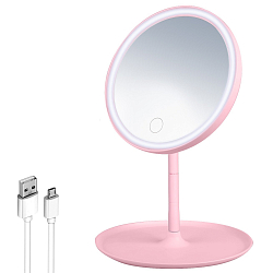 Зеркало с подсветкой MIRRORLIGHT А1 розовое