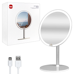 Зеркало для макияжа с подсветкой ML-01 ISA белое