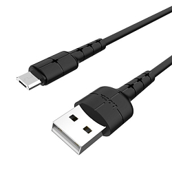 Кабель USB <--> microUSB  1.2м HOCO X30 Star черный, 2A
