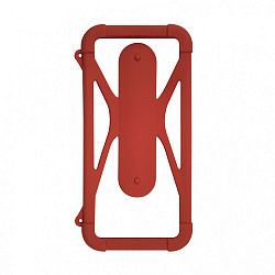 Силиконовый чехол OLMIO bumper-case 4.5"-6.5", бордовый #2