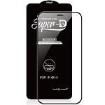 Противоударное стекло MIETUBL для SAMSUNG Galaxy A21s, SUPER-D, черное, полный клей, в техпаке