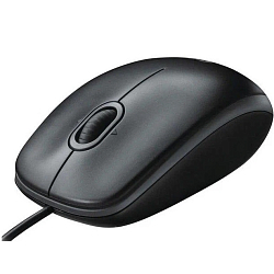 Мышь LOGITECH B100 черная, USB