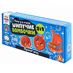 Набор для опытов "Шипучие бомбочки. Аромат ягод" 3 в 1 УТМ01484979