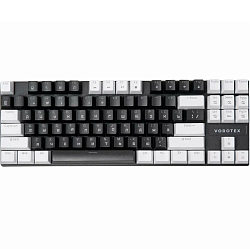 Клавиатура VOROTEX K87S Red Switch, Чёрный,белый