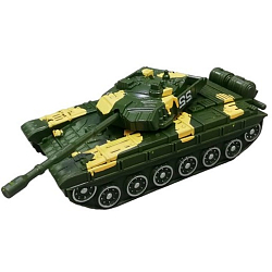 Модель металл ТАНК 12 см, подвижные детали, инерц., кор. Технопарк в кор.2*96шт