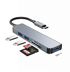 USB Type-C Хаб CaseUp (3xUSB 3.0/ Micro SD)