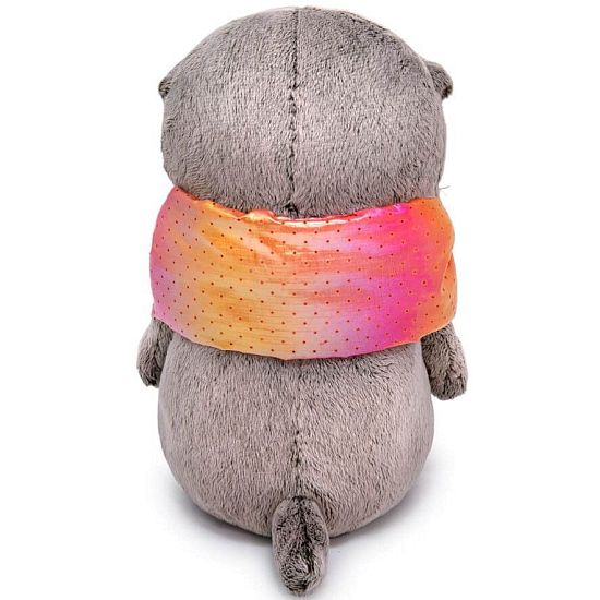 Мягкая игрушка Басик BABY в дутом шарфе, 20 см