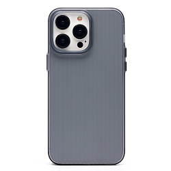 Задняя накладка PC089 для iPhone 14 Pro Max (matte transparent/black)