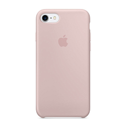 Задняя накладка Silicone Case для iPhone 7/8 Plus пудровый (не оригинал)