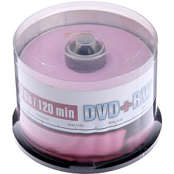 Диск DVD-RW MIREX Brand 4X 4,7GB Cake box 50 (50/300)