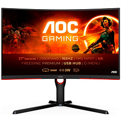 Монитор игровой 27" AOC GAMING CQ27G3SU/BK (QHD/ 165Hz)