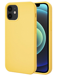 Силиконовый чехол MIAPRO Soft touchдля iPhone 12 желтый
