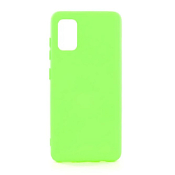 Силиконовый чехол SILICONE CASE Soft Matte для Samsung Galaxy A32 салатовый