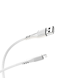 Кабель USB <--> Lightning  1.0м BOROFONE BX37, Wieldy белый