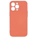 Задняя накладка PERO LIQUID SILICONE для iPhone 13 Pro коралловый
