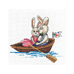 Набор для вышивания "Зайки. Зайка моя" 4089716