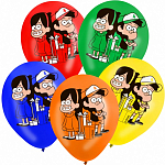 Шар воздушный «Мейбл и Дипер»,12 дюйм, латексный, 5 штук, Гравити Фолз