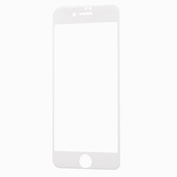 Противоударное стекло 10D NONAME для iPhone 6/6S матовое, белое, в техпаке