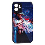 Задняя накладка SC310 для iPhone 12 (007) (black)