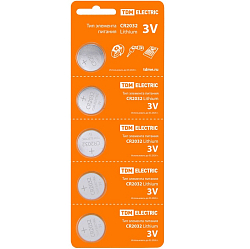 Элемент питания TDM CR2032 Lithium 3V BP-5 (5/100/2500)
