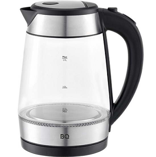 Чайник электрический BQ KT1738G Черный-Сталь