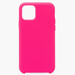 Задняя накладка SILICONE CASE для iPhone 11 Pro Max розовый неон