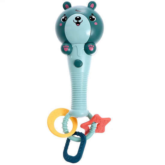 Музыкальная игрушка «Милый мишка», звук, свет, цвет зелёный 7806119