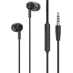 Наушники PERO EP04 черные с кнопкой ответа