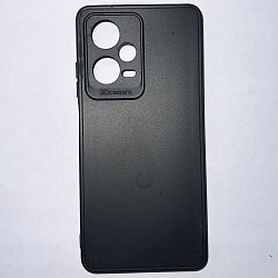 Задняя накладка Мобилис для Xiaomi Redmi Note 12 Pro (5G)/ Poco X5 Pro 5G, черный , матовая с защитой камеры