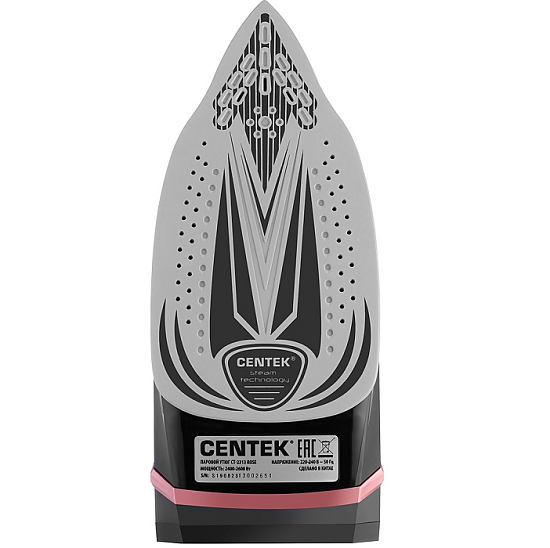 Утюг Centek CT-2313 ROSE (розовый) 2600Вт керамическая подошва