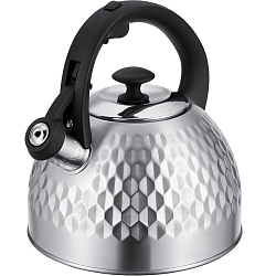 Чайник 2,6л REGENT Linea TEA со свистком стальной