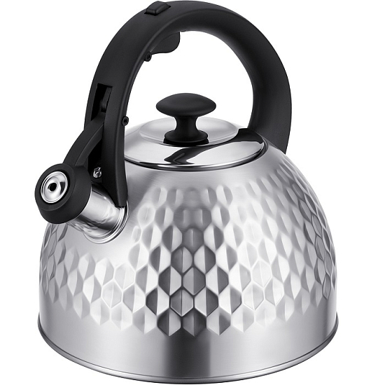 Чайник 2,6л REGENT Linea TEA со свистком стальной