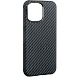 Задняя накладка K-DOO для iPhone 14 Pro Max, Kevlar, под карбон, чёрный
