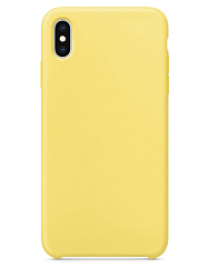 Силиконовый чехол SILICONE CASE для iPhone X/XS желтая (не оригинал)