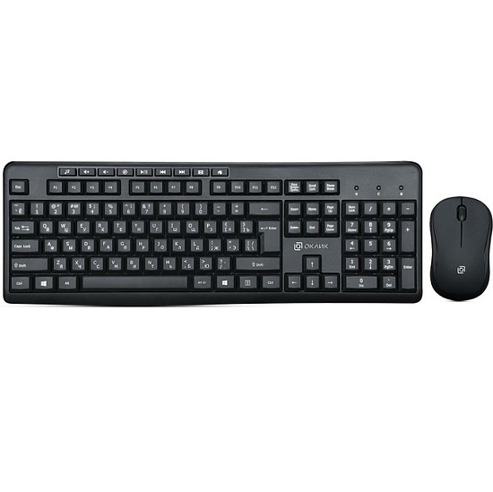 Клавиатура+мышь БП OKLICK 225M черный USB
