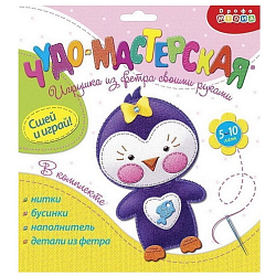 Игрушка из фетра своими руками. Пингвинёнок