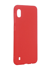 Силиконовый чехол NEYPO для SAMSUNG Galaxy A10 матовый, красный (Soft Matte)